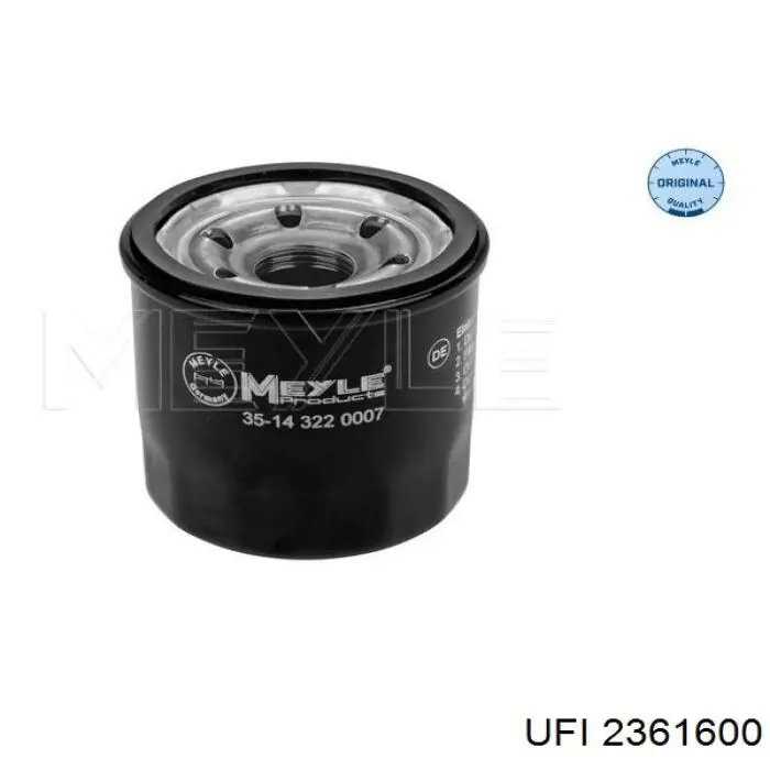 Filtro de óleo UFI 2361600 preço, a partir de 6,55 USD