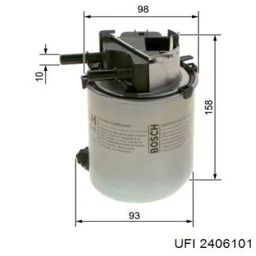 Filtro de combustível UFI 2406101 preço, a partir de 38,02 USD