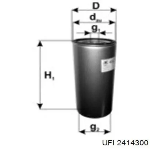 Filtro de combustível UFI 2414300 preço, a partir de 31,73 USD