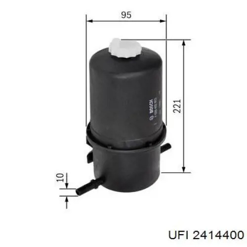 Filtro de combustível UFI 2414400 preço, a partir de 27,34 USD