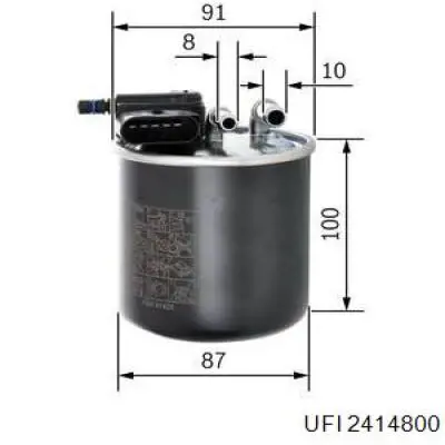 Compre 2414800 UFI Filtro de combustível