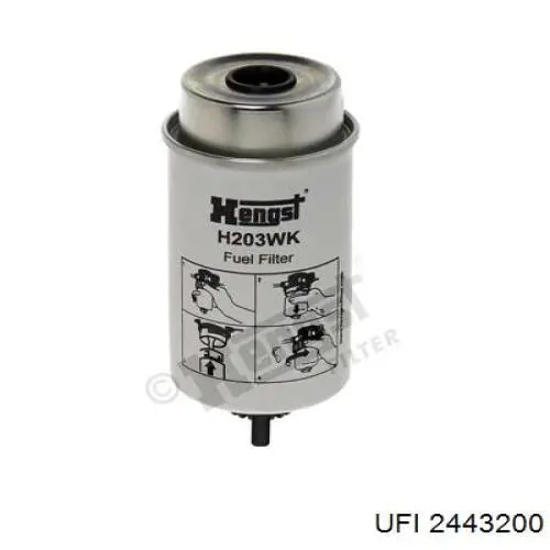 Filtro de combustível UFI 2443200 preço, a partir de 26,94 USD