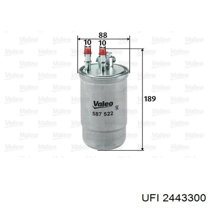 Compre 2443300 UFI Filtro de combustível
