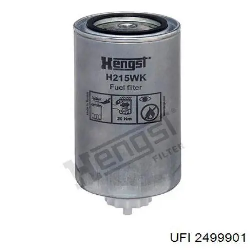 Filtro de combustível UFI 2499901 preço, a partir de 14,26 USD