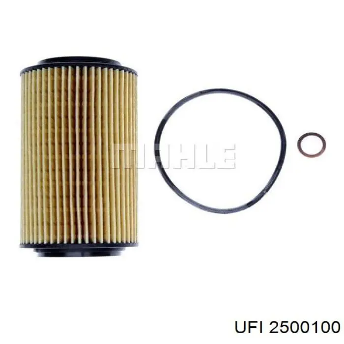 Filtro de óleo UFI 2500100 preço, a partir de 7,24 USD