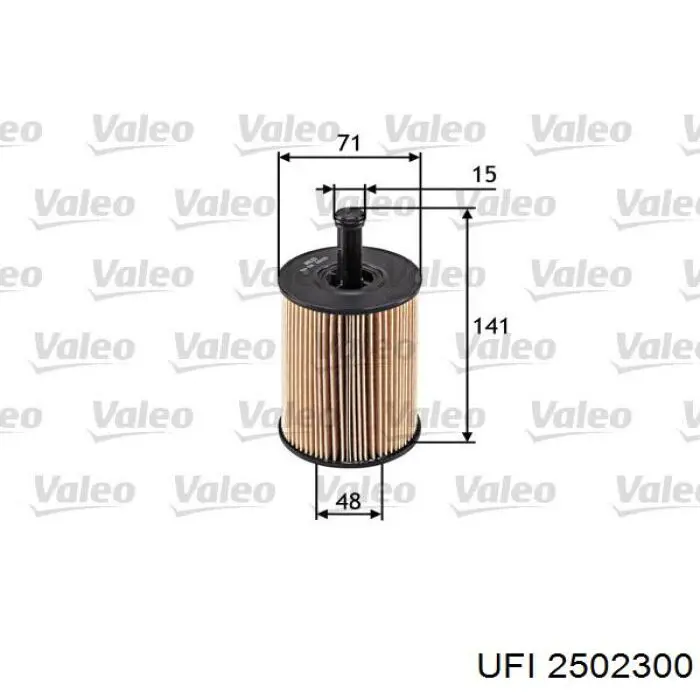 Compre 2502300 UFI Filtro de óleo