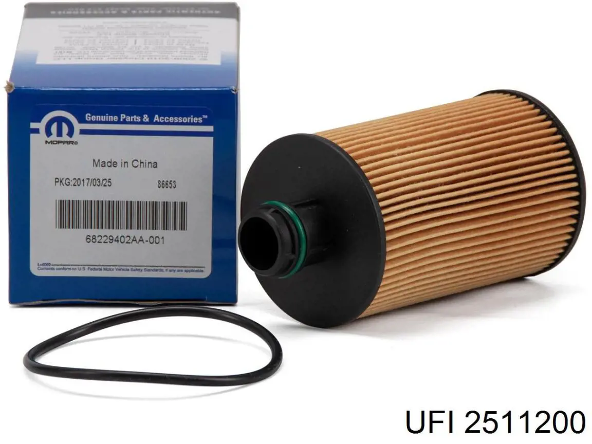 Filtro de óleo UFI 2511200 preço, a partir de 12,10 USD