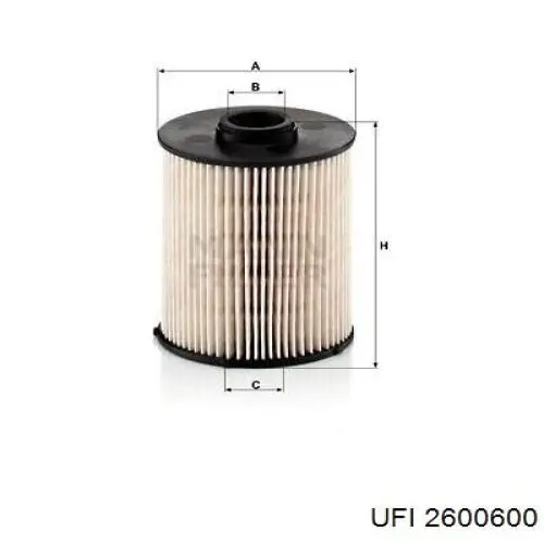 Compre 2600600 UFI Filtro de combustível