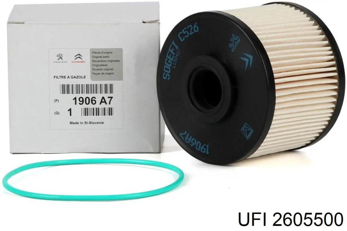 Filtro de combustível UFI 2605500 preço, a partir de 14,58 USD