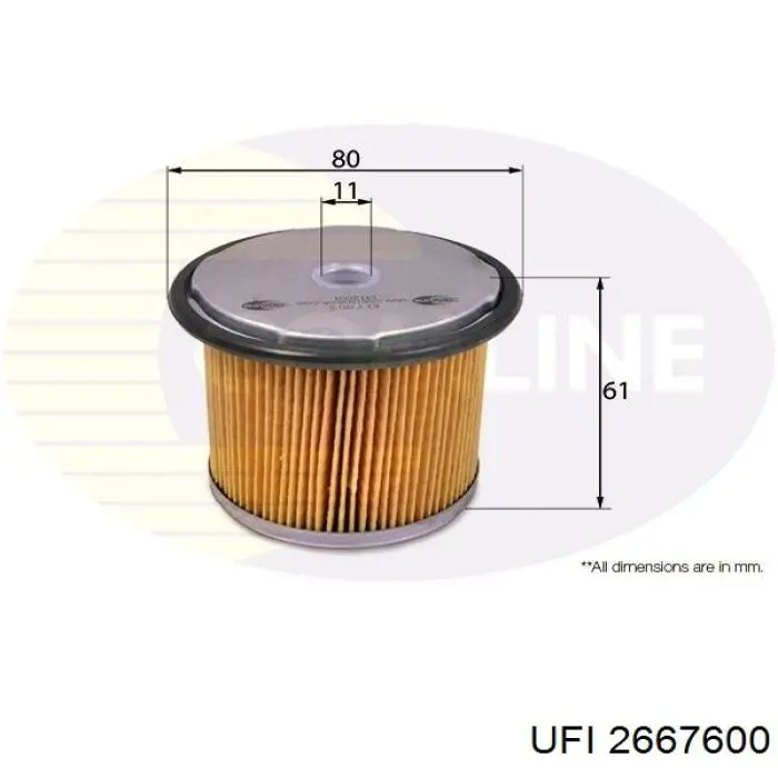 Compre 2667600 UFI Filtro de combustível