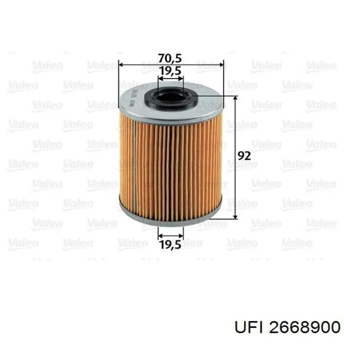 Compre 2668900 UFI Filtro de combustível