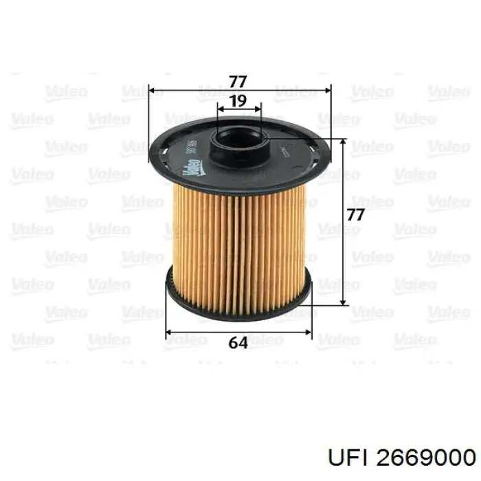 Filtro de combustível UFI 2669000 preço, a partir de 5,85 USD
