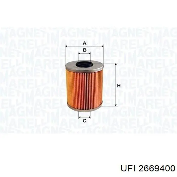 Compre 2669400 UFI Filtro de combustível
