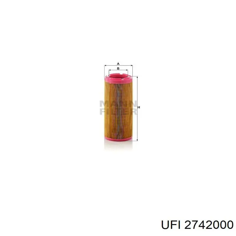 Filtro de ar UFI 2742000 preço, a partir de 23,05 USD