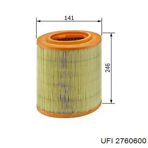 Filtro de ar UFI 2760600 preço, a partir de 15,97 USD