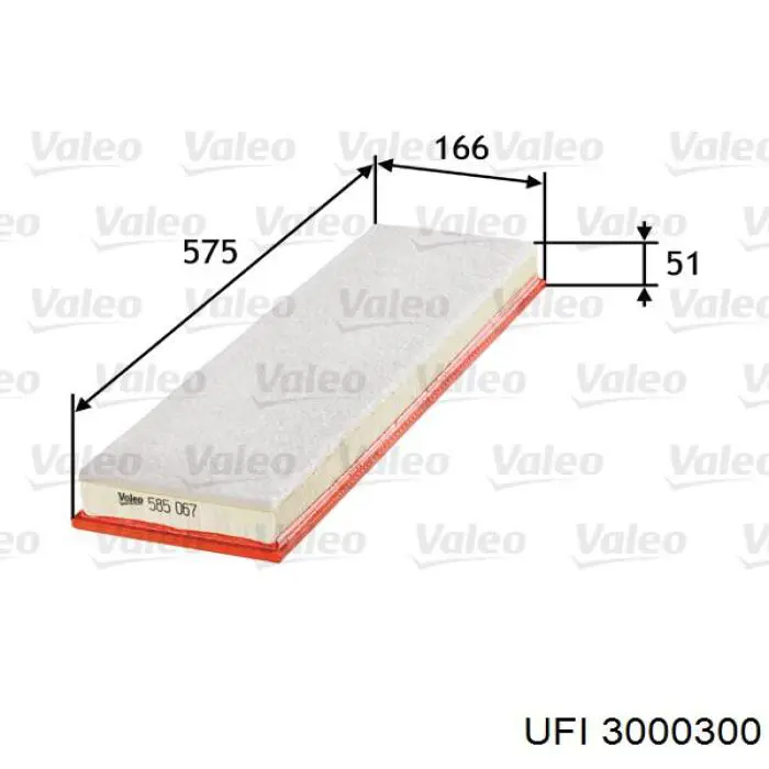 Compre 3000300 UFI Filtro de ar