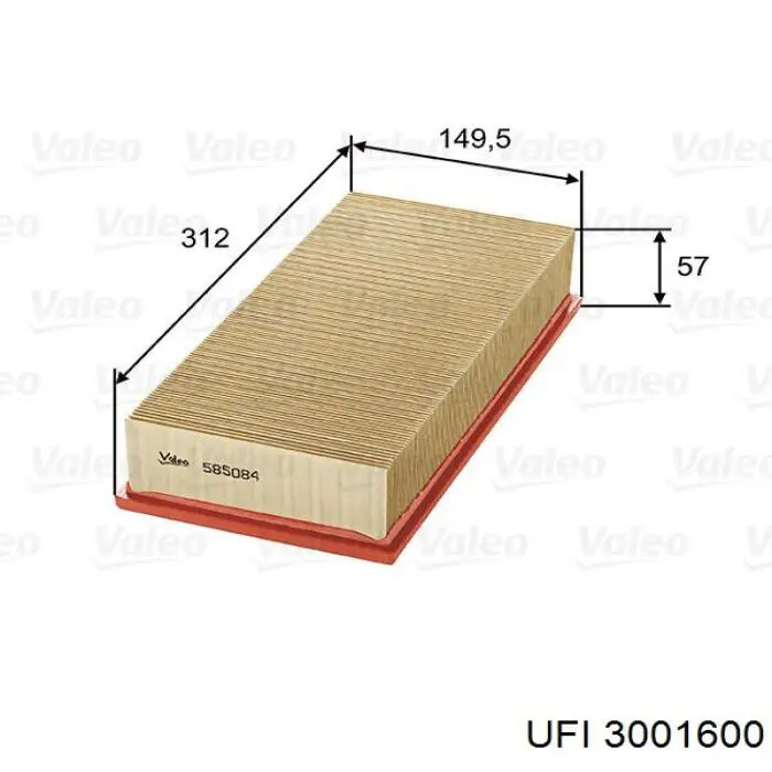 Filtro de ar UFI 3001600 preço, a partir de 8,45 USD
