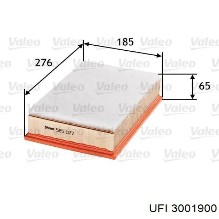 Compre 3001900 UFI Filtro de ar