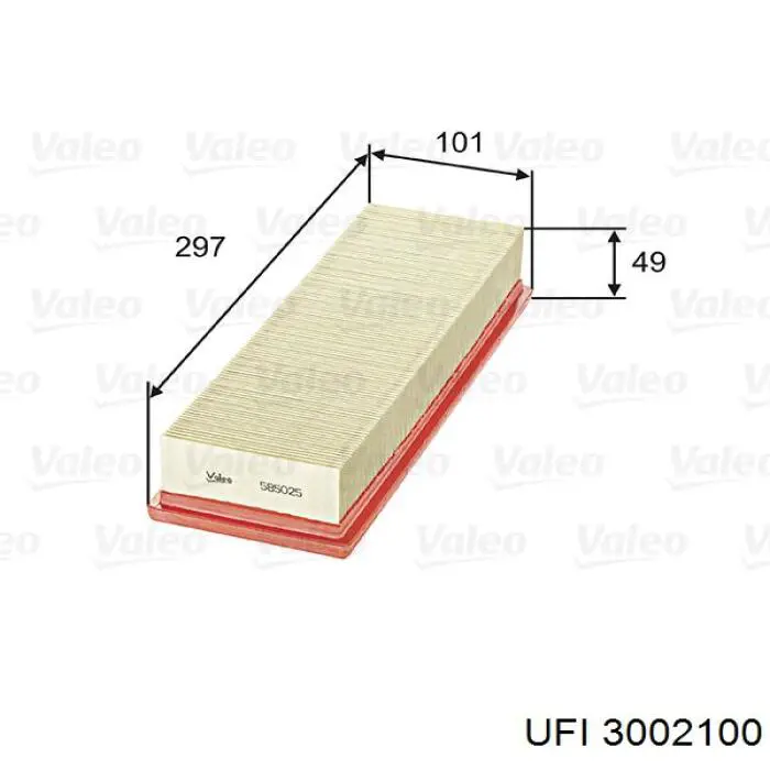 Compre 3002100 UFI Filtro de ar