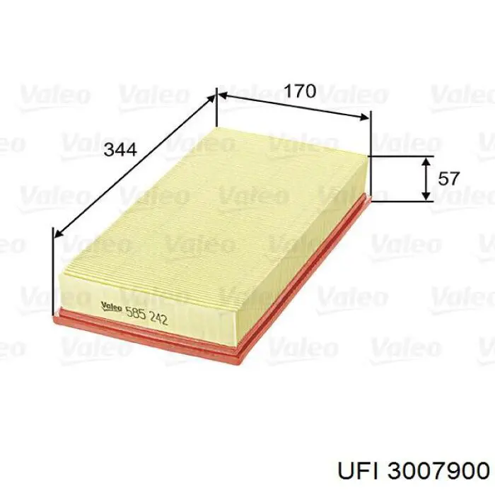 Filtro de ar UFI 3007900 preço, a partir de 10,77 USD