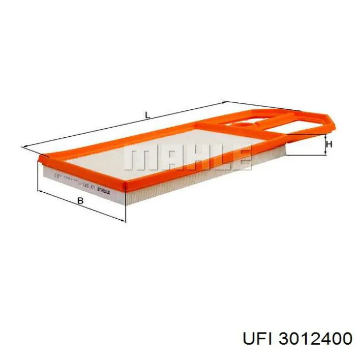 Filtro de ar UFI 3012400 preço, a partir de 9,86 USD