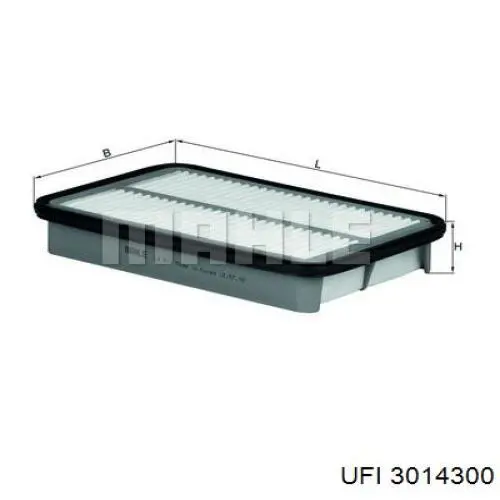 Filtro de ar UFI 3014300 preço, a partir de 8,86 USD