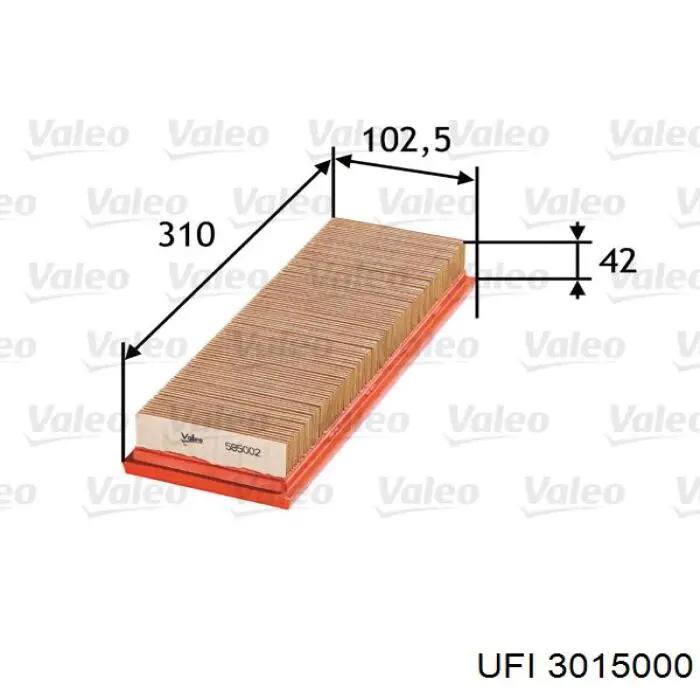 Filtro de ar UFI 3015000 preço, a partir de 6,70 USD