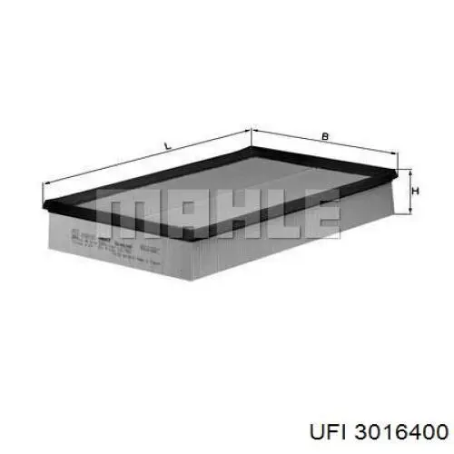 Filtro de ar UFI 3016400 preço, a partir de 12,96 USD
