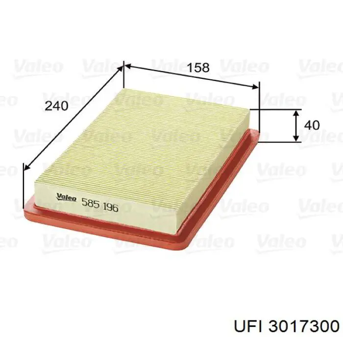 Filtro de ar UFI 3017300 preço, a partir de 8,47 USD