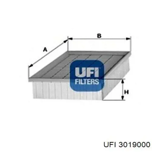 Filtro de ar UFI 3019000 preço, a partir de 16,45 USD