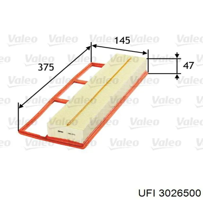 Filtro de ar UFI 3026500 preço, a partir de 8,79 USD
