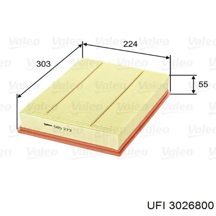 Compre 3026800 UFI Filtro de ar