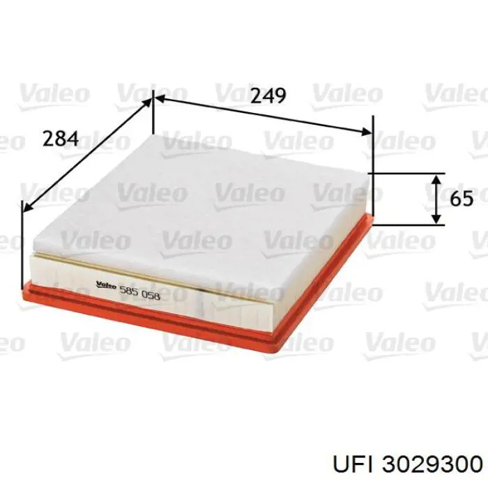 Filtro de ar UFI 3029300 preço, a partir de 13,92 USD