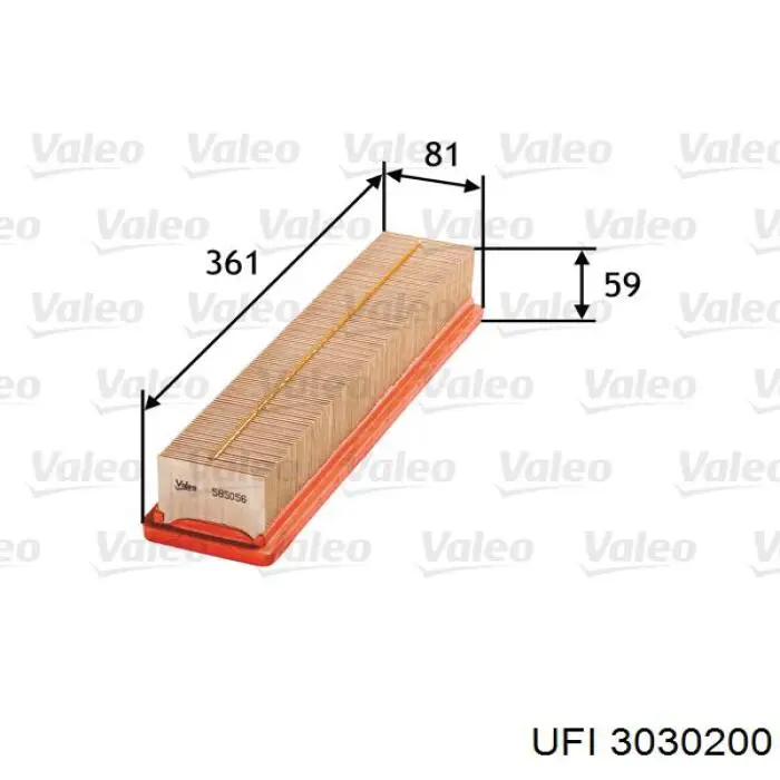 Filtro de ar UFI 3030200 preço, a partir de 8,32 USD