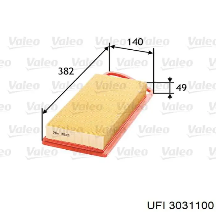 Filtro de ar UFI 3031100 preço, a partir de 9,26 USD