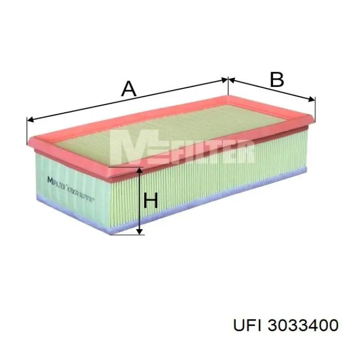 Filtro de ar UFI 3033400 preço, a partir de 13,63 USD