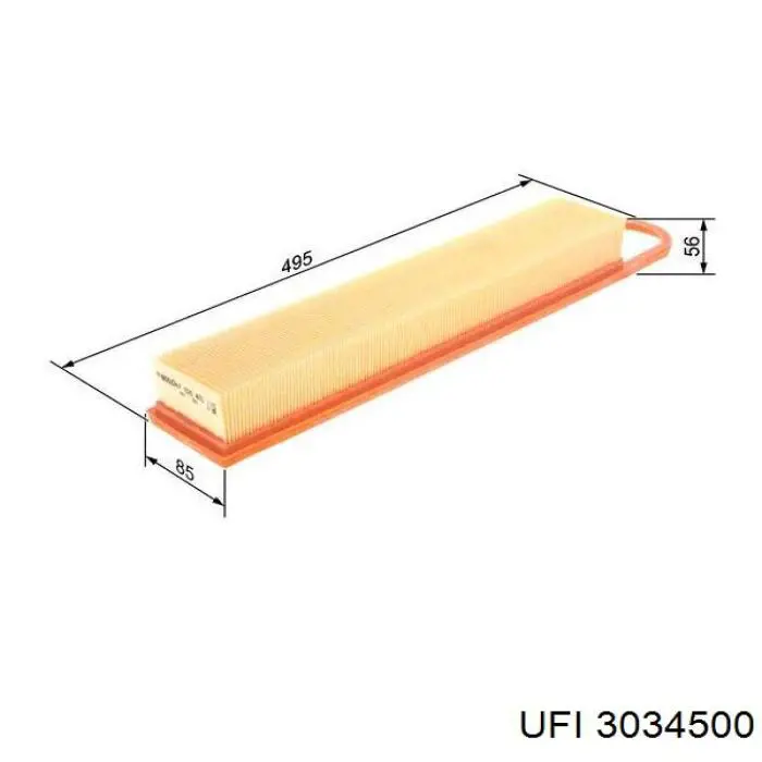 Compre 3034500 UFI Filtro de ar