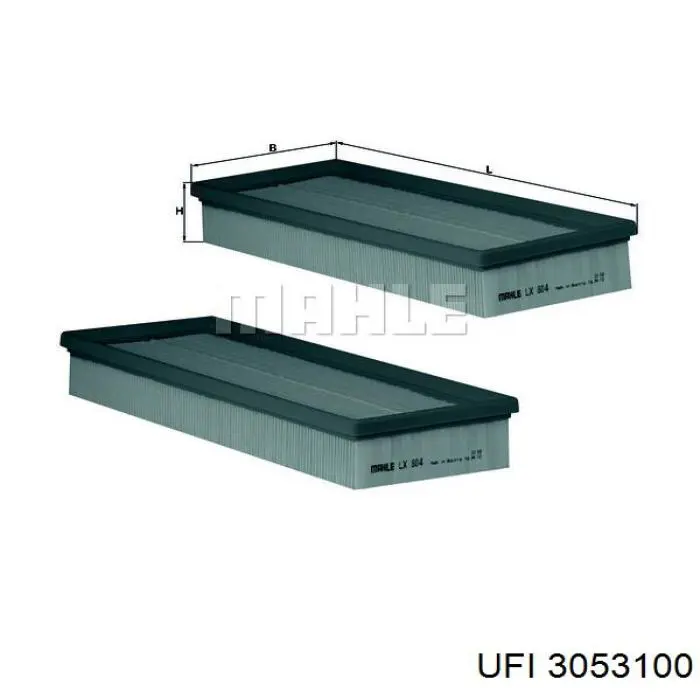 3053100 UFI Filtro de ar