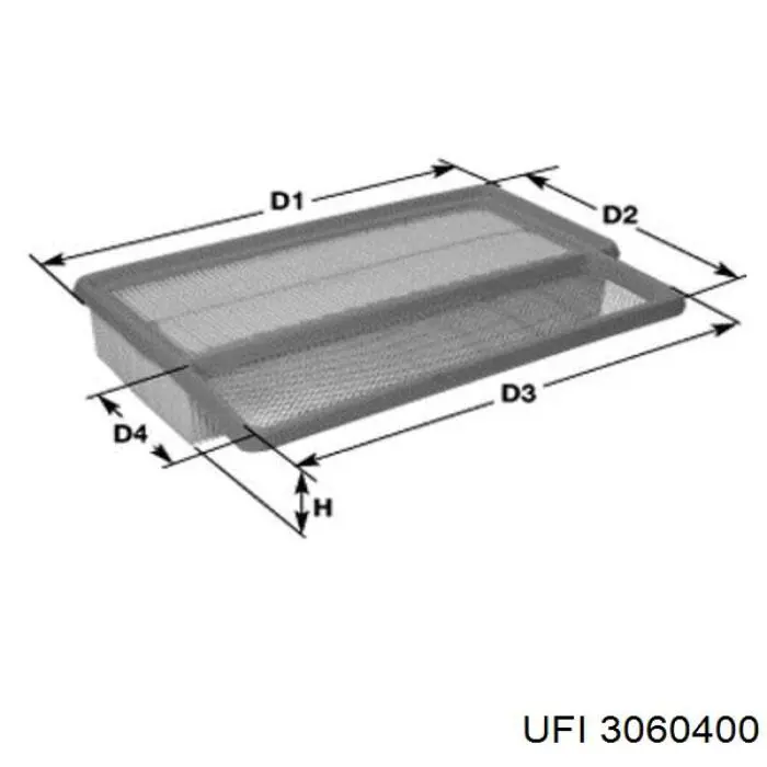 3060400 UFI Filtro de ar