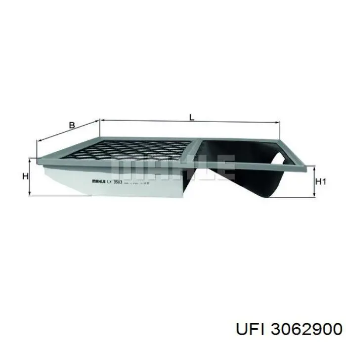 3062900 UFI Filtro de ar