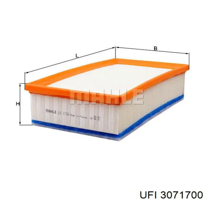 3071700 UFI Filtro de ar