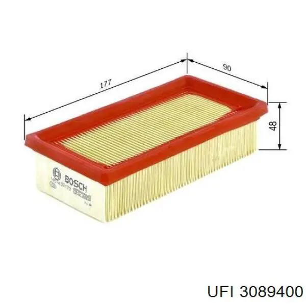 Compre 3089400 UFI Filtro de ar