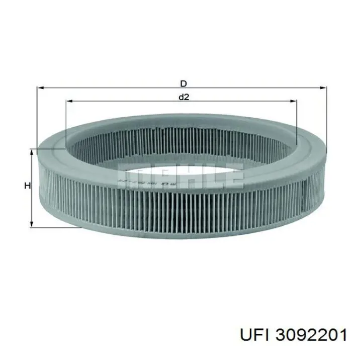 Filtro de ar UFI 3092201 preço, a partir de 6,02 USD