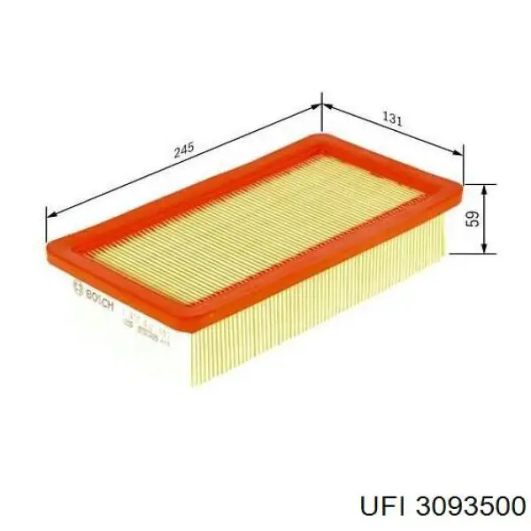 Compre 3093500 UFI Filtro de ar