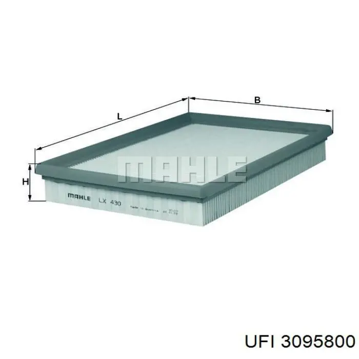 Filtro de ar UFI 3095800 preço, a partir de 9,65 USD