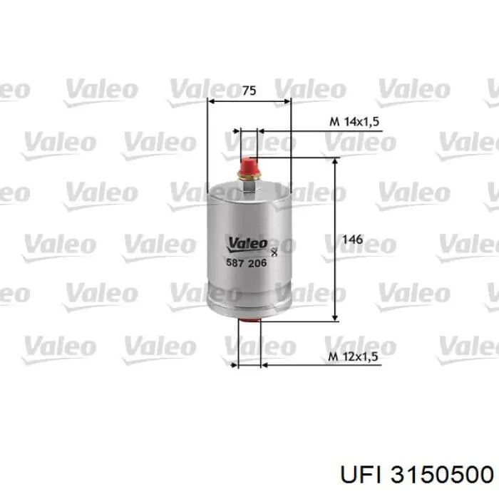 Compre 3150500 UFI Filtro de combustível