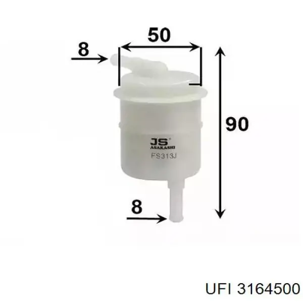 Compre 3164500 UFI Filtro de combustível