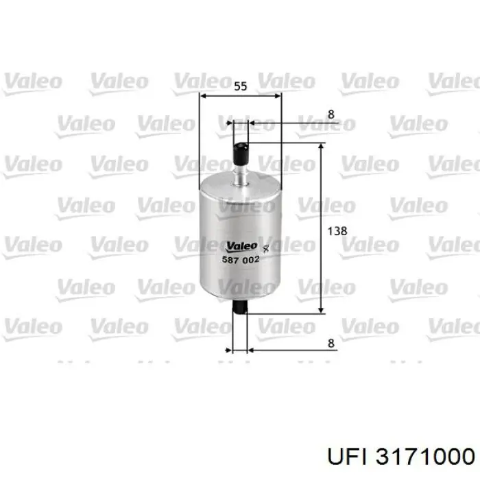Compre 3171000 UFI Filtro de combustível
