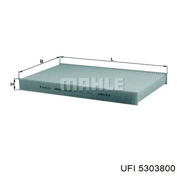 Filtro de salão UFI 5303800 preço, a partir de 8,66 USD