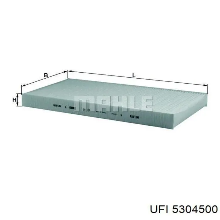 Filtro de salão UFI 5304500 preço, a partir de 7,62 USD